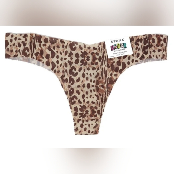 SPANX Other - Spanx Under Statements Brown Leopard Print Thong 2X